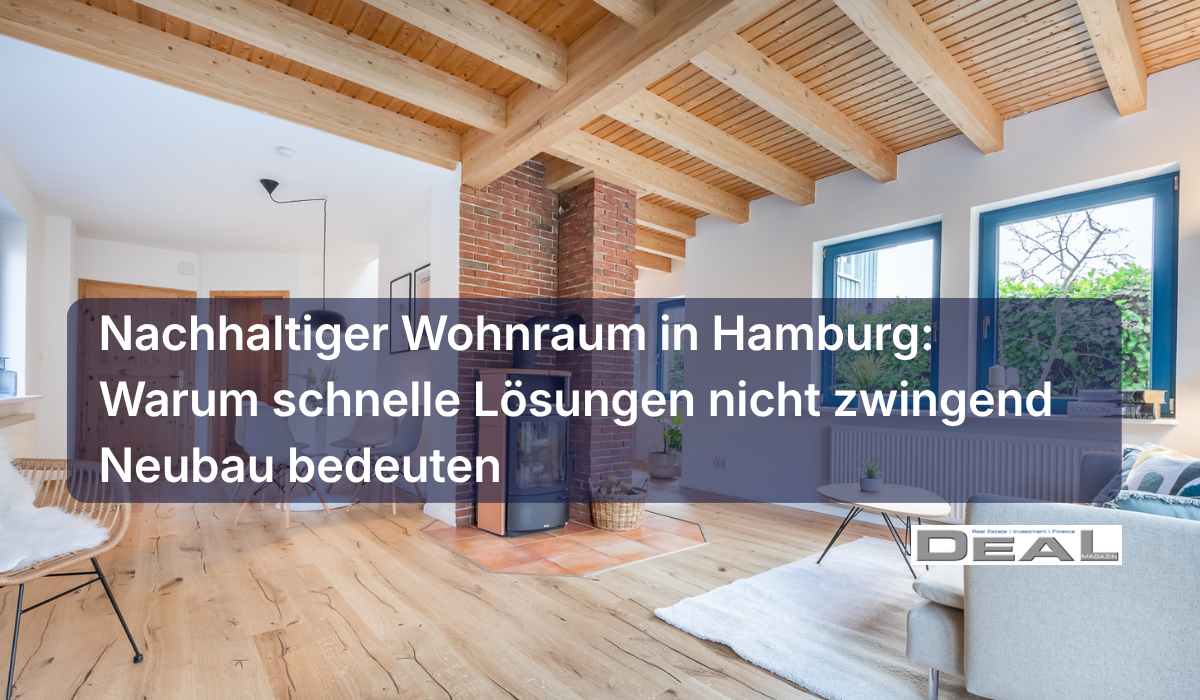 Nachhaltiger Wohnraum in Hamburg: Warum schnelle Lösungen nicht zwingend Neubau bedeuten