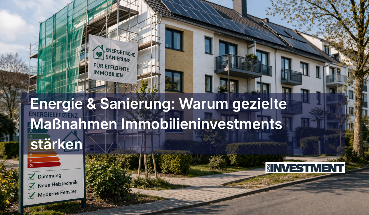 Energie & Sanierung: Warum gezielte Maßnahmen Immobilieninvestments stärken